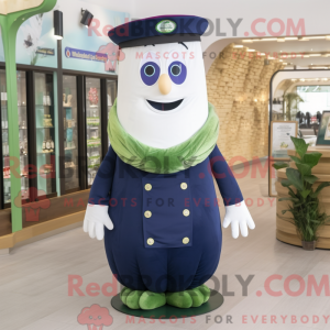 Mascot character of a Navy...