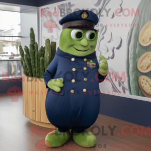 Mascot character of a Navy...