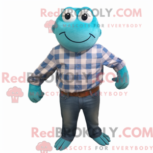 Mascot character of a Cyan...