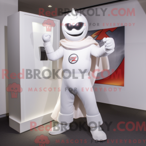 Mascot character of a White...