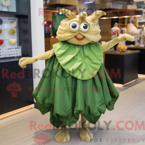 Mascot character of a Olive...