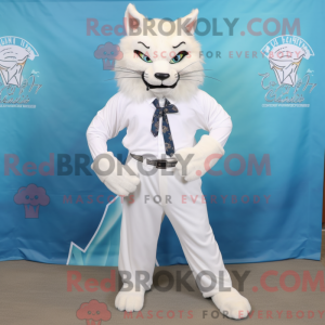 Mascot character of a White...