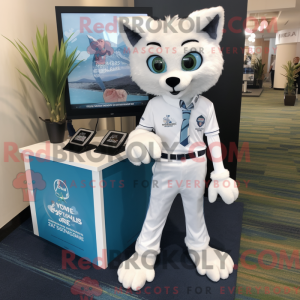 Mascot character of a White...