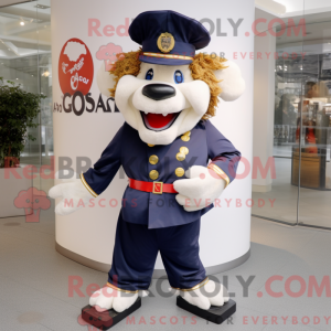 Mascot character of a Navy...
