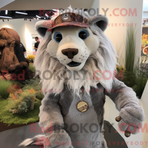 Mascot character of a Gray...
