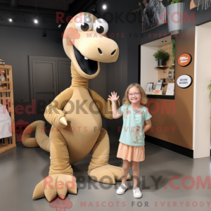 Mascot karakter van een Tan...