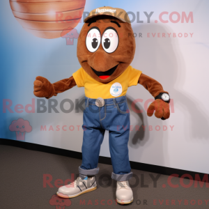 Mascot character of a Brown...