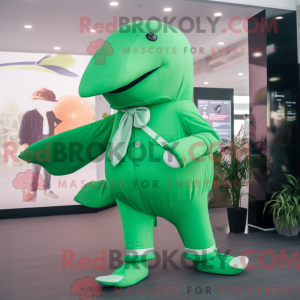 Mascot character of a Green...