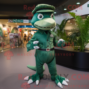 Mascot character of a Green...