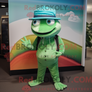 Mascot character of a Green...