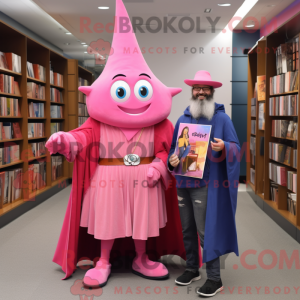 Mascot character of a Pink...