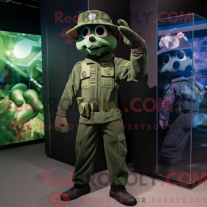 Mascot character of a Navy...