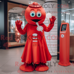 Mascot character of a Red...