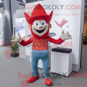 Mascot character of a Red...