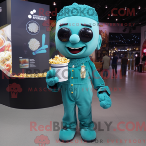Postava maskota Teal Pop...