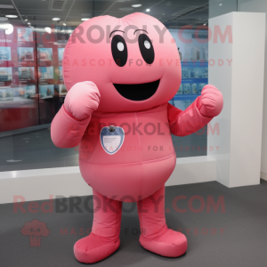 Pink Boxing Glove mascotte...