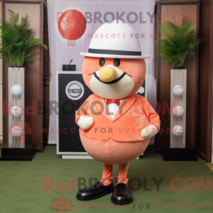 Mascot character of a Peach...