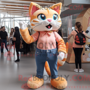 Mascot character of a Peach...