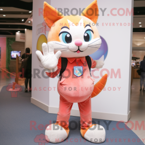 Mascot character of a Peach...