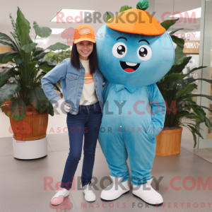 Mascot character of a Teal...