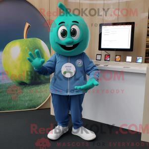 Mascot character of a Teal...