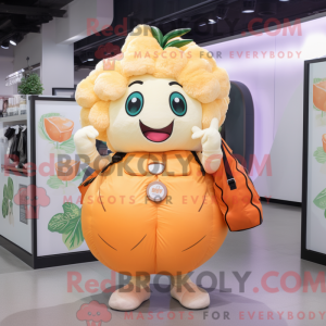 Mascot character of a Peach...