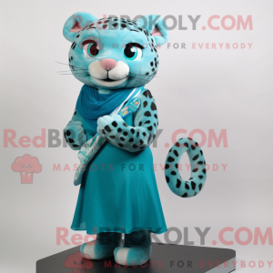 Mascot character of a Teal...