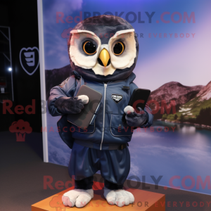 Mascot character of a Navy...