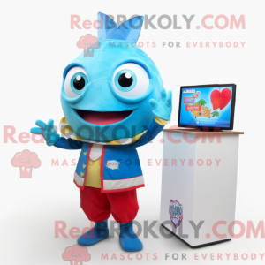 Postava maskota Sky Blue...