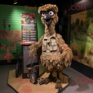 Personaje mascota de un emú...