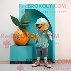 Mascot character of a Teal...