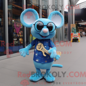 Mascot character of a Blue...