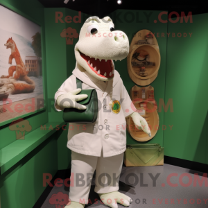 Mascot character of a White...