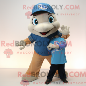 Mascot character of a Tan...