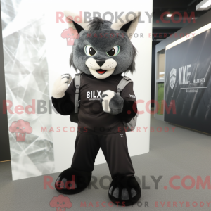 Maskottchen eines schwarzen...