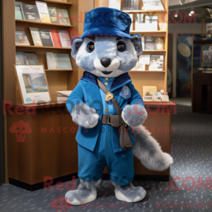 Mascot character of a Blue...