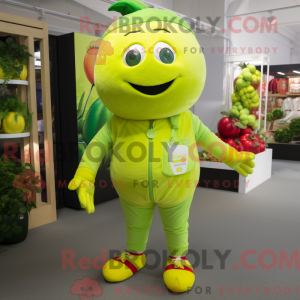 Mascot character of a Lime...