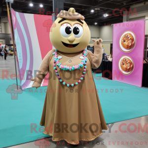 Mascot character of a Tan...