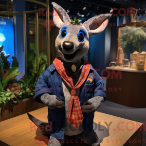 Mascot character of a Navy...