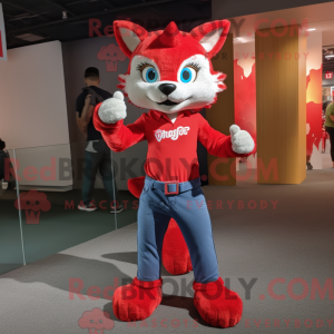 Mascot character of a Red...