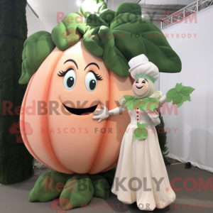 Mascot character of a Peach...