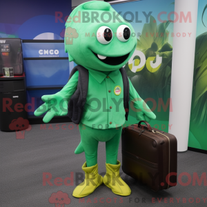 Mascot character of a Green...