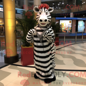 Maskotkarakter af en zebra...