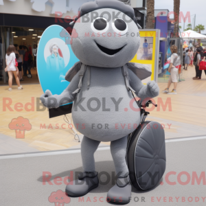 Mascot character of a Gray...