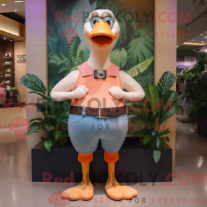 Mascot character of a Peach...