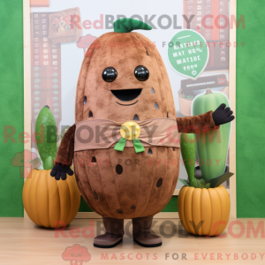 Mascot character of a Brown...