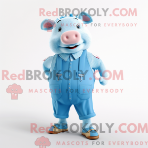 Postava maskota Sky Blue...