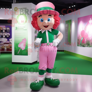 Pink Leprechaun maskot...