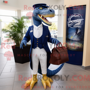 Mascot character of a Navy...