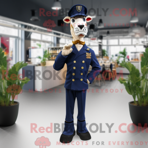 Mascot character of a Navy...